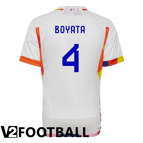 Belgium (BOYATA 4) Away Shirts White World Cup 2022