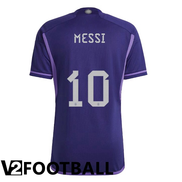 Argentina (MESSI 10) Away Shirts Purple World Cup 2022