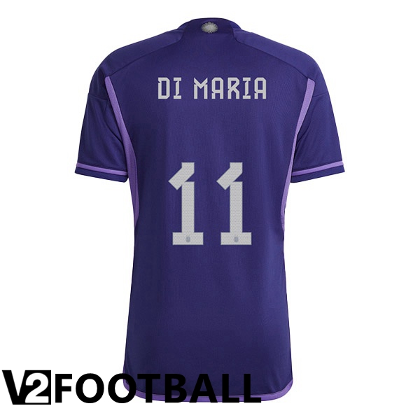 Argentina (DI MARIA 11) Away Shirts Purple World Cup 2022