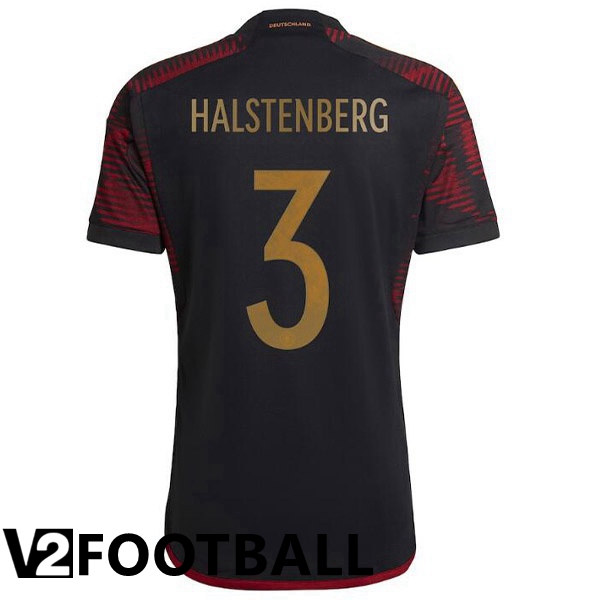 Germany (HALSTENBERG 3) Away Shirts Black World Cup 2022