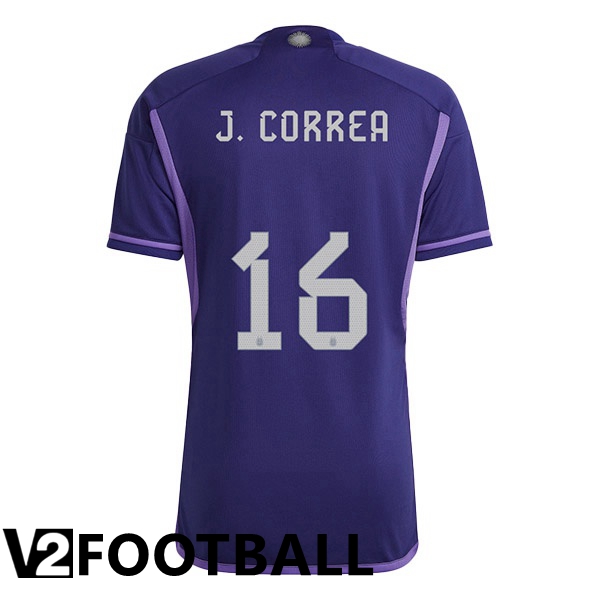 Argentina (J.CORREA 16) Away Shirts Purple World Cup 2022