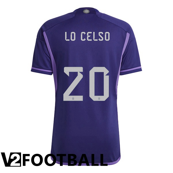 Argentina (LO CELSO 20) Away Shirts Purple World Cup 2022