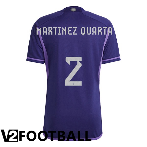 Argentina (MARTINEZ QUARTA 2) Away Shirts Purple World Cup 2022