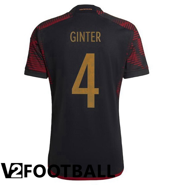 Germany (GINTER 4) Away Shirts Black World Cup 2022