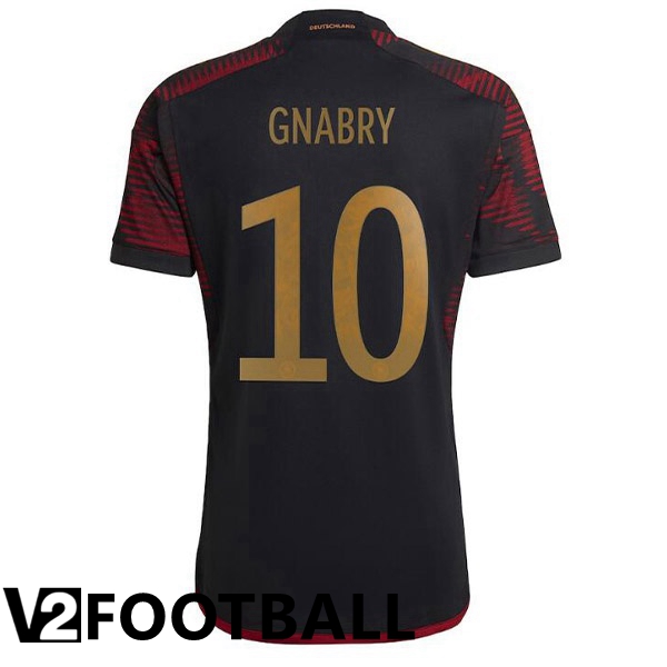 Germany (GNABRY 10) Away Shirts Black World Cup 2022