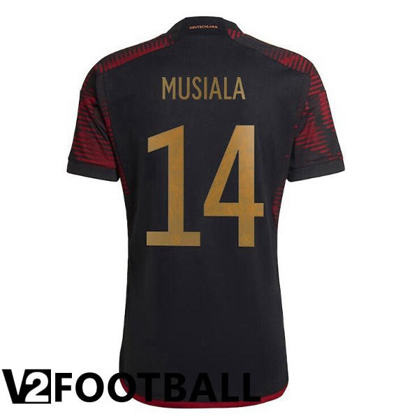 Germany (MUSIALA 14) Away Shirts Black World Cup 2022