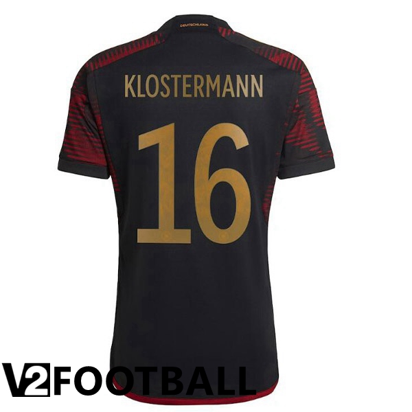 Germany (KLOSTERMANN 16) Away Shirts Black World Cup 2022