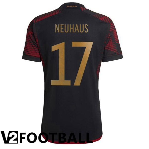 Germany (NEUHAUS 17) Away Shirts Black World Cup 2022