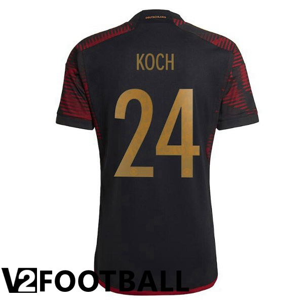 Germany (KOCH 24) Away Shirts Black World Cup 2022