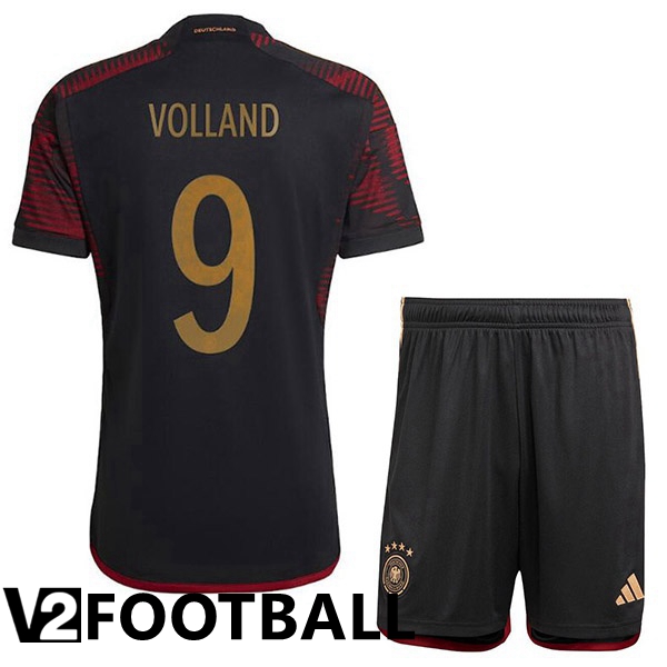 Germany (VOLLAND 9) Kids Away Shirts Black World Cup 2022