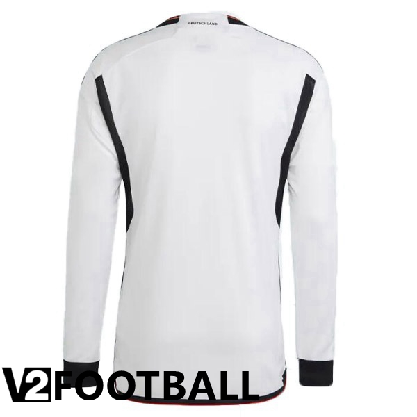 Germany Home Shirts Long Sleeve Black White 2023/2023