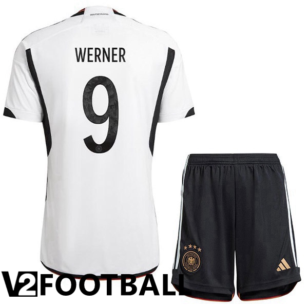 Germany (VOLLAND 9) Kids Home Shirts Black White 2023/2023