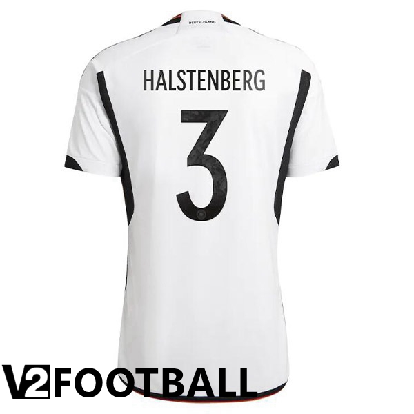Germany (HALSTENBERG 3) Home Shirts Black White 2023/2023