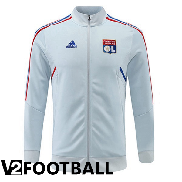 Olympique Lyon Training Jacket Blue Grey 2022/2023