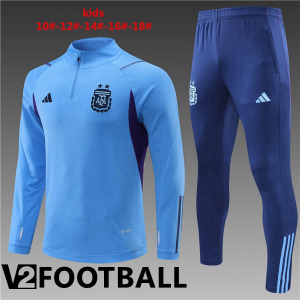 Argentina Kids Training Tracksuit Blue 2022/2023