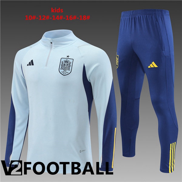 Spain Kids Training Tracksuit Blue 2022/2023