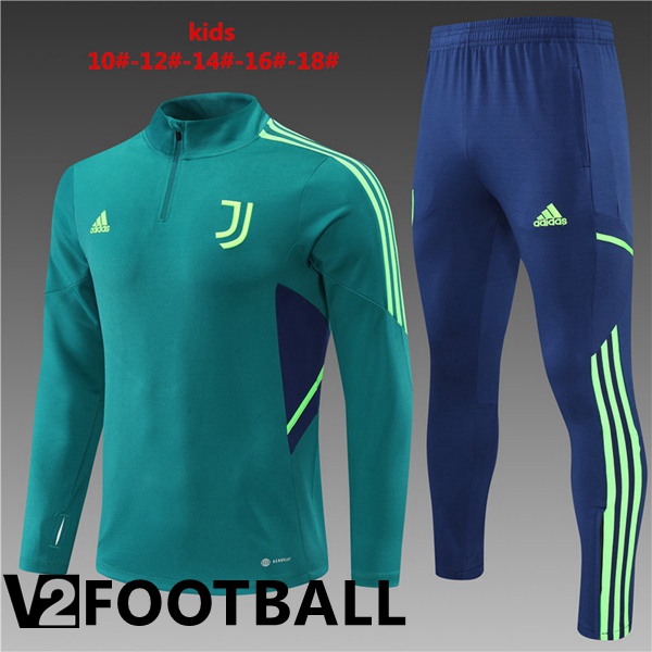 Juventus Kids Training Tracksuit Green 2022/2023