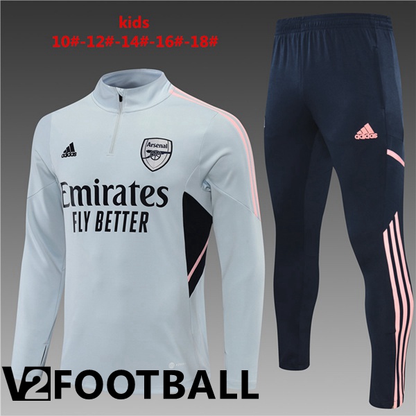 Arsenal Kids Training Jacket Suit Grey 2022/2023