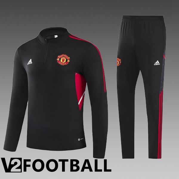 Manchester United Kids Training Jacket Suit Black 2022/2023