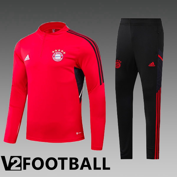 Bayern Munich Kids Training Jacket Suit Red 2022/2023