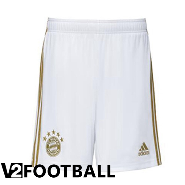 Bayern Munich Soccer Shorts Away White 2022/2023