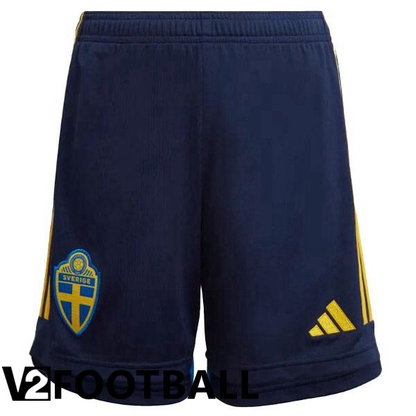 Sweden Soccer Shorts Home Yellow 2022/2023
