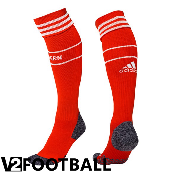 Bayern Munich Soccer Socks Home Red 2022/2023