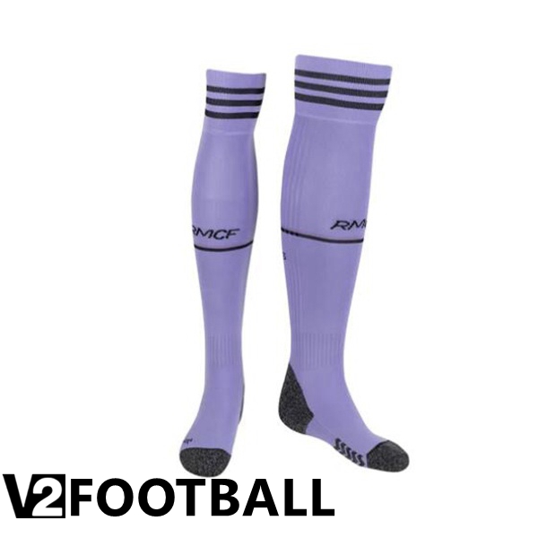 Real Madrid Soccer Socks Away Purple 2022/2023