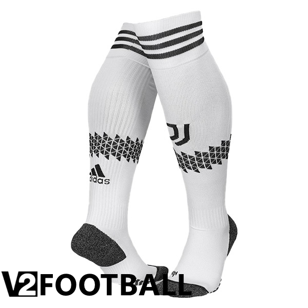 Juventus Soccer Socks Home White Black 2022/2023