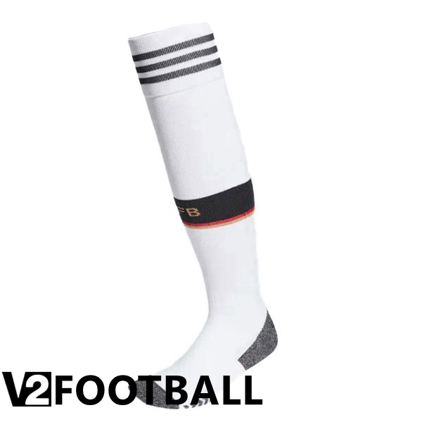 Germany Soccer Socks Home Black White 2022/2023