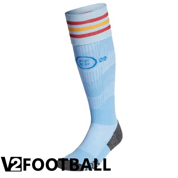 Spain Soccer Socks Blue White 2022/2023