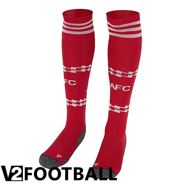 Arsenal Soccer Socks Home Red White 2022/2023