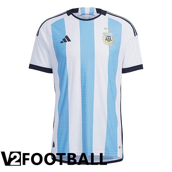 Argentina Home Shirts Blue White World Cup 2022