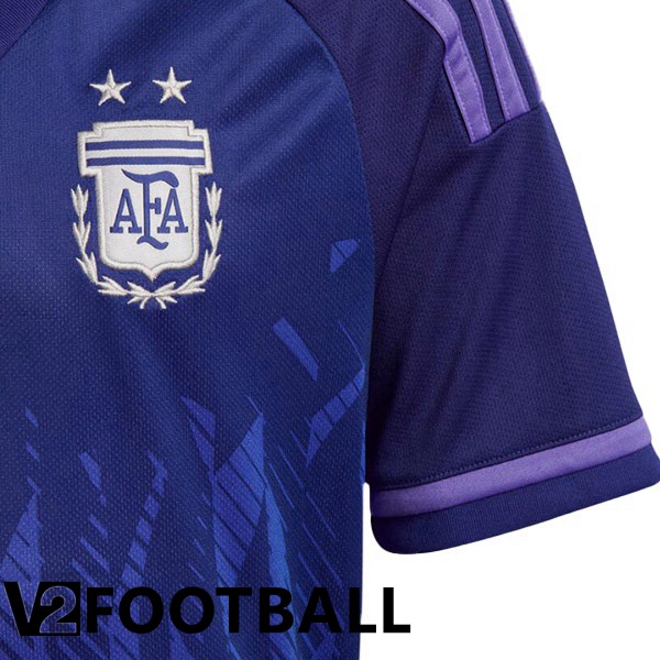 Argentina Away Shirts Purple World Cup 2022