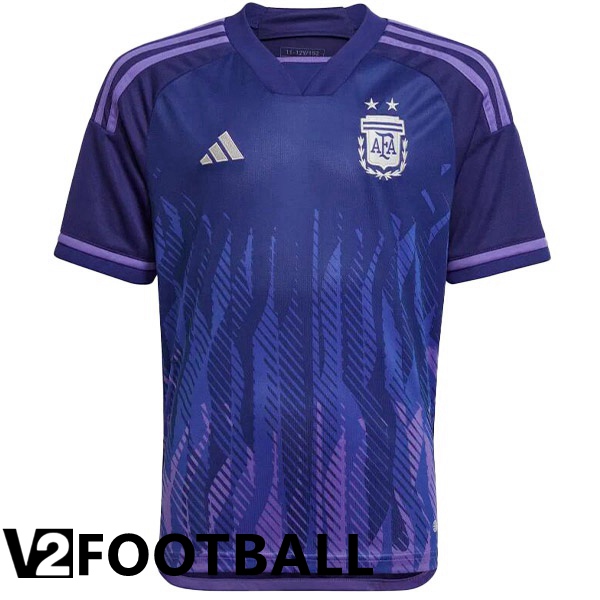 Argentina Away Shirts Purple World Cup 2022
