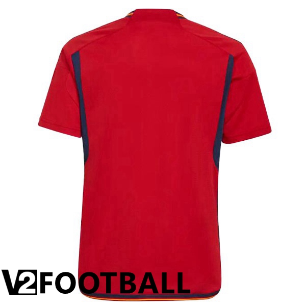 Spain Home Shirts Red World Cup 2022