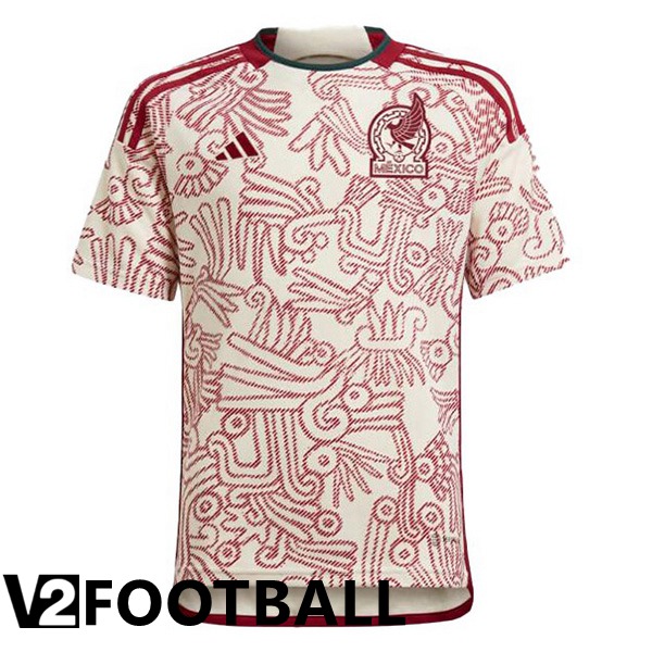 Mexico Away Shirts White Red World Cup 2022