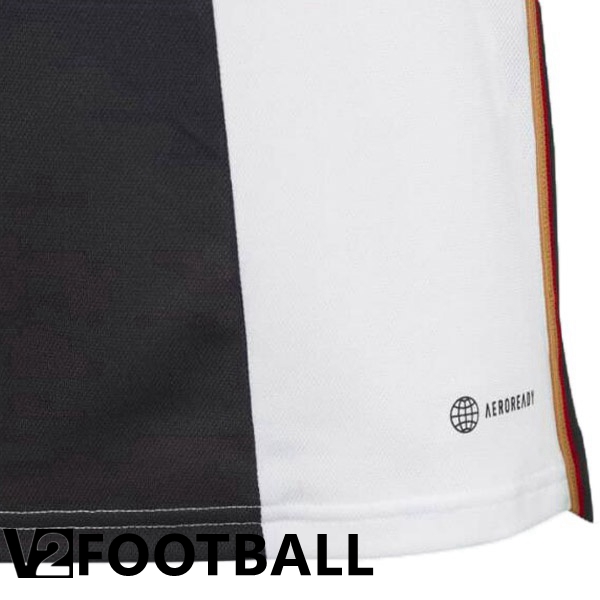 Germany Home Shirts Black White World Cup 2022