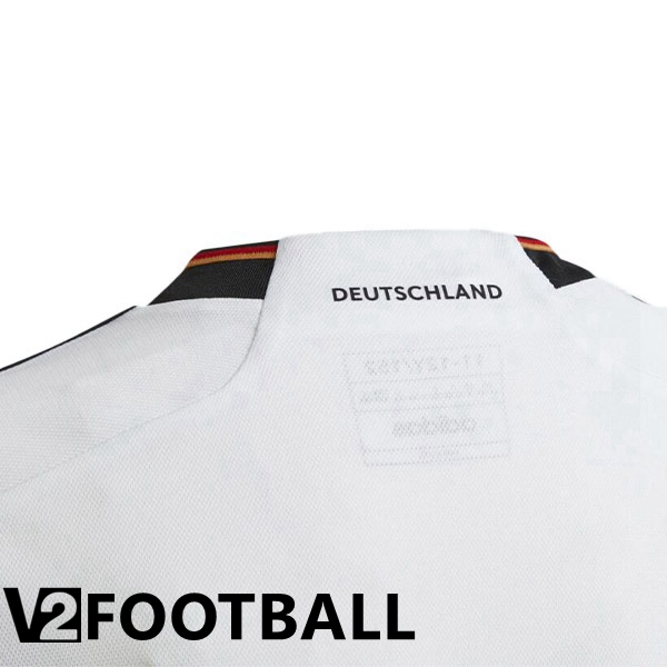 Germany Home Shirts Black White World Cup 2022