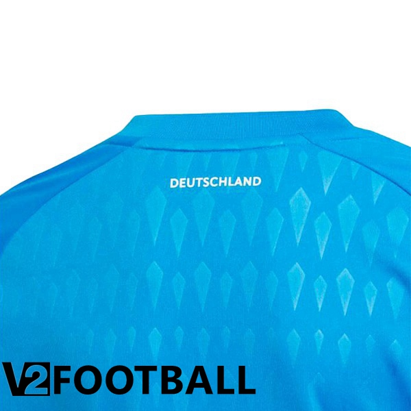 Germany Shirts Goalkeeper Long Sleeve Blue World Cup 2022