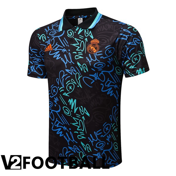 Real Madrid Polo Shirts Black Blue 2022/2023