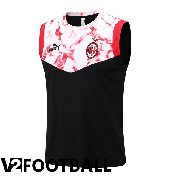 AC Milan Football Vest Black White 2022/2023