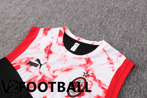 AC Milan Football Vest + Shorts Black White 2022/2023