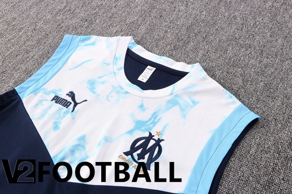 Olympique MarseilleFootball Vest + Shorts Black White 2022/2023