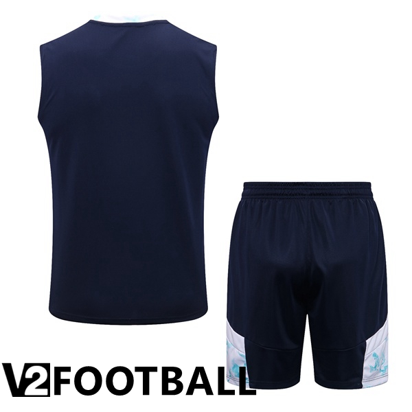 Manchester City Football Vest + Shorts Blue White 2022/2023