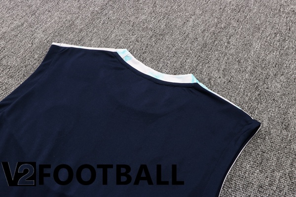 Manchester City Football Vest + Shorts Blue White 2022/2023