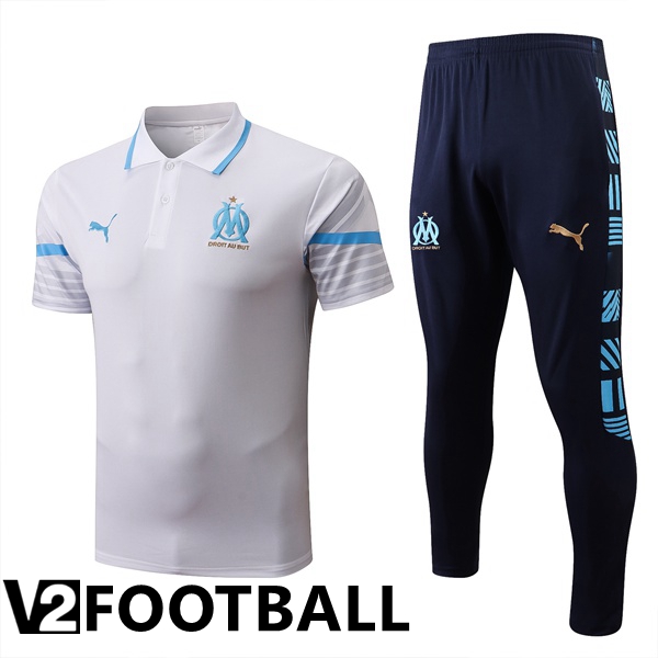 Olympique MarseillePolo Shirts + Pants White 2022/2023