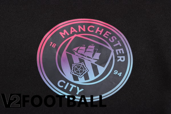 Manchester City Polo Shirts + Pants Black 2022/2023