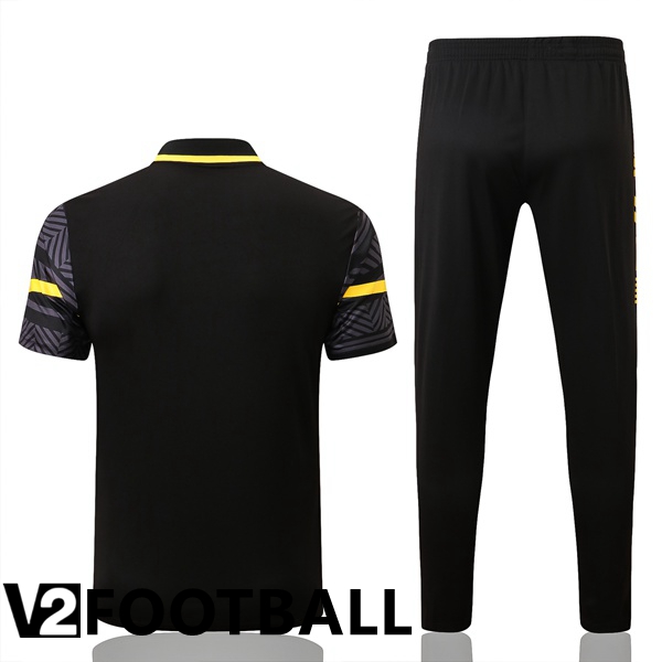 Borussia Dortmund Polo Shirts + Pants Black 2022/2023