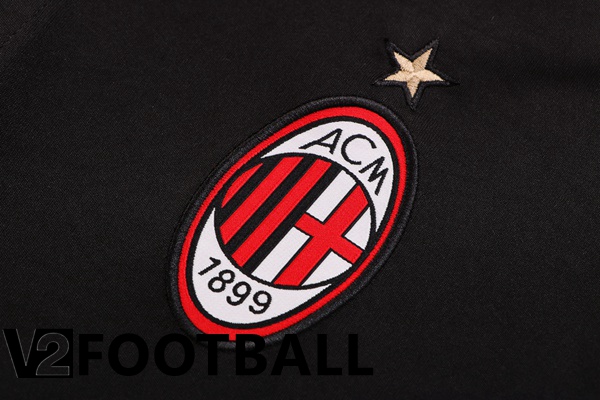 AC Milan Polo Shirts + Pants Black 2022/2023